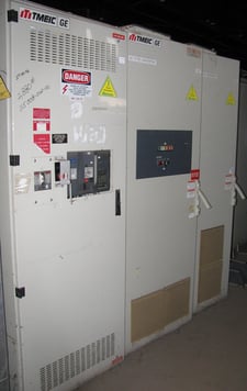 1600 Amps, General Electric #SSF16D21, molded insulated case circuit breaker, 240/480/600 Volts, GE power