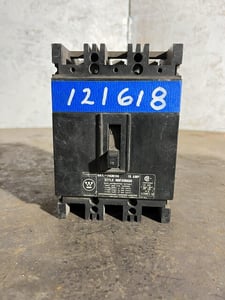 15 Amps, Westinghouse #FB3015S, molded insulated case circuit breaker, 480 Volts