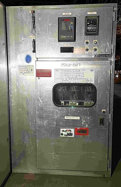 4000 Amp. Boltswitch, fused bolted pre, 4000 Amp #SL3613-ST, (2) 600 Amp #R366WOL, 3-pole