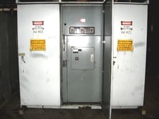 600 Amp. Square D, fused load brake interrupter switch, 5000 Volts, outdoor, GANG of 3