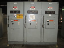 600 Amp. Square D, fused load brake interrupter switch, 5000 Volts, indoor, GANG of 3