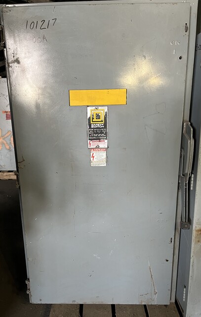 400 Amp. Square D, fused DC safety switch, 2-pole, 250 Volts, Like New