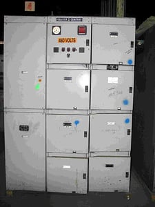 1600 Amps, Westinghouse #DS416, indoor switchgear unit, 480Y/277 Volts, 3-pole, manually operated, (4) 1600