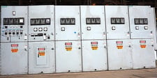 5 KV Siemens #5-GMI-350-1200-78, indoor vacuum switchgear, (5) 1200 Amp breakers in (6) vertical sections