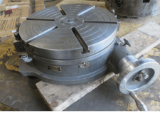 15" News (Yuasa) horizontal round rotary table with 5/8" T-slots