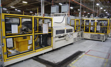Comco/OKA Fin Mill and Core Builder #3, 400 M/Min max input, 150 cuts/min, 60mm max strip width, 180