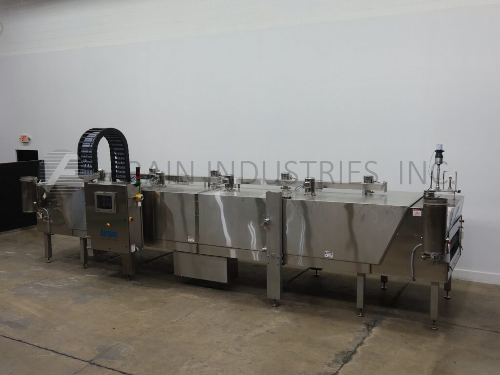 Airgas #TL-2048, Stainless Steel, inline, liquid nitrogen freeze tunnel, 50" wide x 315" long, 1 HP drive