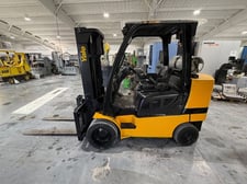10000 lb. Yale #GLC100VXNGSV084, LPG forklift, cushion tire, 2008
