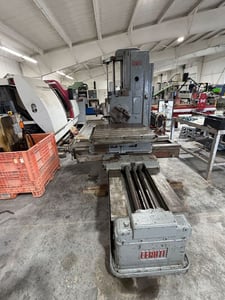 3" Ceruti #AL3, horizontal boring mill, 36" x 36" table, 6 RPM