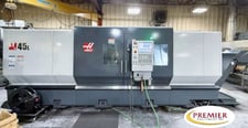 Haas #ST-45L, long bed lathe, live milling, Big Bore, Haas NextGen Control, 34.5" swing, 18" chuck, 6.5" bar