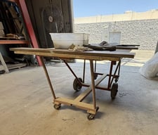 Heavy-Duty Welded Steel Shop Carts, wide flat-free casters, lot of 3