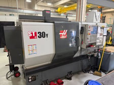 Haas #ST-30Y, CNC Lathe, 21" swing, 32.5" centers, 13.75" turning diameter, 3400 RPM, live milling, chip