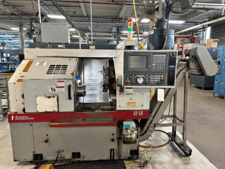 Okuma #ES-L6, CNC Lathe, 20" swing, 11.02" machining length, 8.27" turning diameter, 6" chuck, 10 HP, 6000