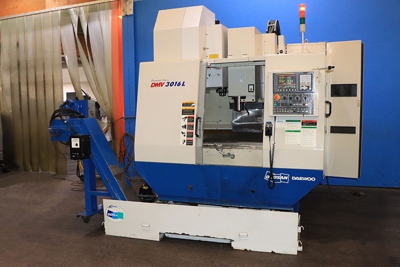 Daewoo Doosan #DMV-3016L, CNC Vertical Machining Center, 30" X, 16" Y, 20" Z, 36" x 16.9" table, 15 HP, 10000