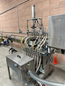 ACASI #PI-3100, Automatic Inline Piston Bottle Filling Machine, 2016