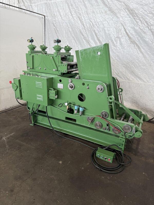 8,000 lb. Regal #3207-CCCSF-12, Coil Cradle Straightener, 12" x .250" stock, 72" outside dimension, entry &