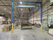 1 Ton, Gorbel, Overhead Crane System, 50.5' runway length x 19' bridge span