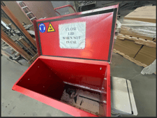 EPA Styrofoam densifier, RUNI #StyroCycler, cold screw compaction, up to 50:1