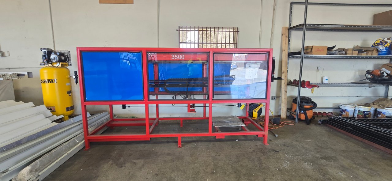 Custom Machine Motioneering #Patriot-3500, CNC single bay vinyl router, less than 100 hours, 2024