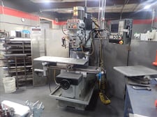 Acer #BED-1050, CNC vertical bed mill, 10" x50" table, Maxi Torque-Rite, (2) vises, Fagor control, 2012