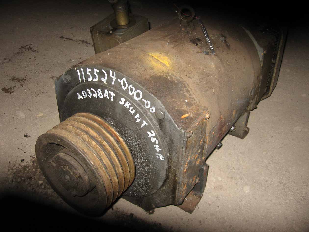 25 HP 1750/2000 RPM Powertron, Frame AD328AT, TEFC, shunt, 500 VA, 150/300 VF