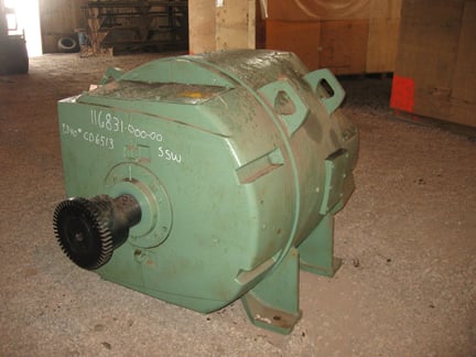 500 HP 850/1500 RPM General Electric, Frame CD6513, SPFG-SV, stab shunt, 500 VA