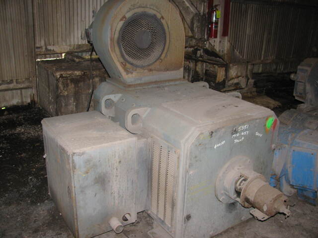 400 HP 1150/1500 RPM General Electric, Frame MCD6157, DPFG-BV, shunt, 500 VA, 240/120 VF (2 available)