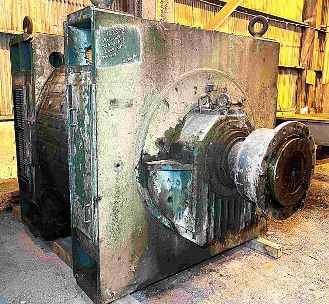 2200 HP 650/1090 RPM Reliance, Frame B1602ATZ, DPGASV, compensated, 700 VA, 300 VF (3 available)