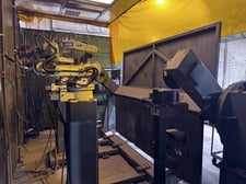 OTC #TRI-ARC-1000, Robotic Weld Cell, w/ Dual Arm FD-B6, 6 axes, 6/10 kg payload, FD21 Control, teach