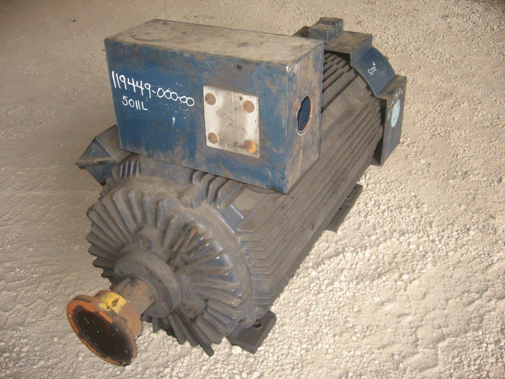 335 HP 1780 RPM Siemens, Frame 5011L, TEBC, inverter duty, 660 Volts