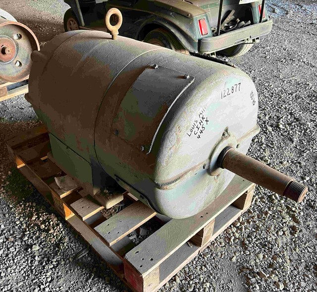 100 HP 1160 RPM Louis Allis, Frame 445X, TENV, 440 Volts, 275 Sec.