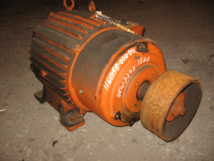 15 HP 860 RPM P & H, Frame HEW324X, TENV, 460 Volts, 254 Sec. (3 available)