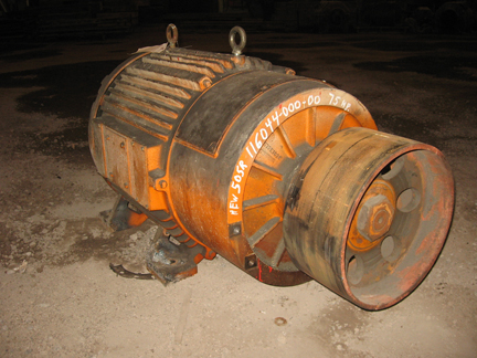 75 HP 880 RPM P & H, Frame HEW505R, TEFC, 220/440 Volts, 260 Sec. (6 available)