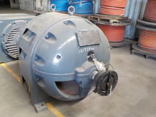 1250 HP 1200 RPM General Electric, Frame 985Y, DP, 6900 Volts