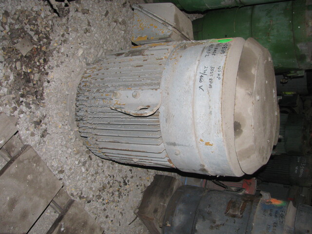 100 HP 3555 RPM Reliance, Frame 405HPZ, TEFC, VHS, vertical hollow shaft, vertical hollow shaft, 230/460 Volts