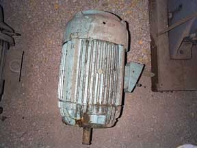 15 HP 1160 RPM Westinghouse, Frame 286UP, TEFC, VSS, vertical solid shaft, vertical solid shaft, 230/460 Volts