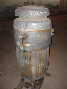 200 HP 1780 RPM U.S. Motors, Frame 444VP, TE, with ratchet, 460 Volts