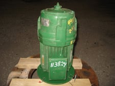 5 HP 1200 RPM Leroy-Somer, Frame HLS100L2DP, TEFC, VSS, vertical solid shaft, vertical solid shaft, 440 Volts