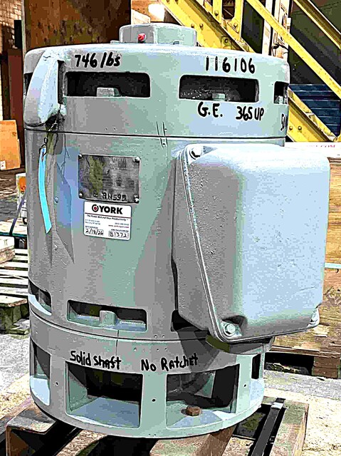50 HP 1770 RPM General Electric, Frame 365UP, DP, VSS, vertical solid shaft, vertical solid shaft, no