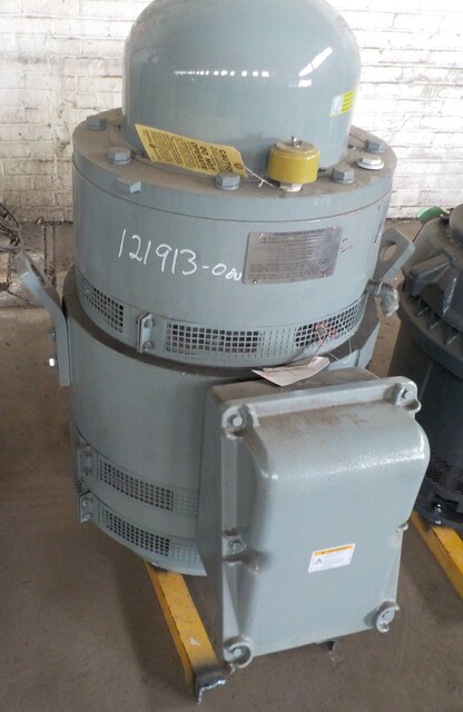 60 HP 1185 RPM General Electric, Frame L404TP16, weather protected enclosure type 1, VHS, vertical hollow