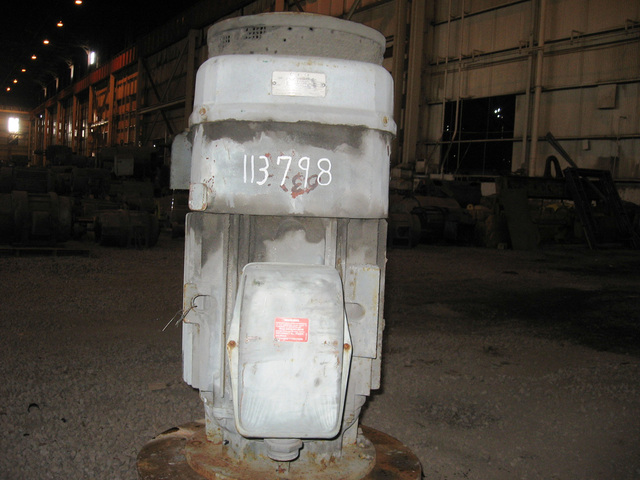 40 HP 1765 RPM General Electric, Frame L324TP16, TEFC, VHS, vertical hollow shaft, vertical hollow shaft