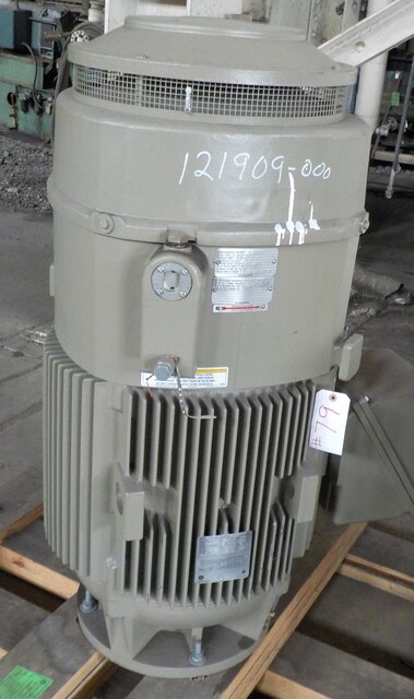 100 HP 1785 RPM General Electric, Frame L405TP16, TEFC, VHS, vertical hollow shaft, vertical hollow shaft