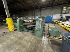 Dusenbery #635-BL, Duplex Slitter Rewinder, 62" working width, 40" max. unwind diameter, 24" max. rewind