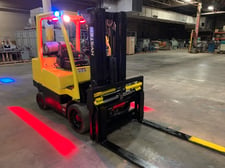 8000 lb. Hyster #S80FT, Forklift w/ Sideshift & Fork Positioning, 174" raised mast, 86" lowered, 4-way valve