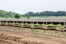 36" wide x 1900' long, Bucyrus catenary type overland conveyor system