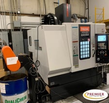 Mazak #Nexus-410A, CNC vertical machining center with rotary table, Mazak Fusion 640M Nexus Control, 22" X