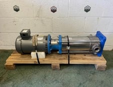 55 GPM, Goulds #3SVA1K2GO, Vertical Multi-Stage Pump, Stainless Steel, 7 stage, 7.5 HP Baldor motor @ 3450