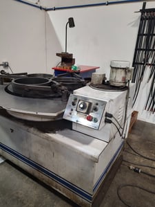 36" Spitfire, open face, 3 conditioning rings, slurry pump, cycle timer, adjustable arms, 1990