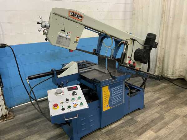 13" x 18" Baileigh #BS-20SA, mitering horizontal band saw, coolant, control station, 1.5 HP