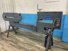 May Tool #MTC-72, 6' x 10 gauge circle shear, 1.5 HP, 0-350 RPM, 1999